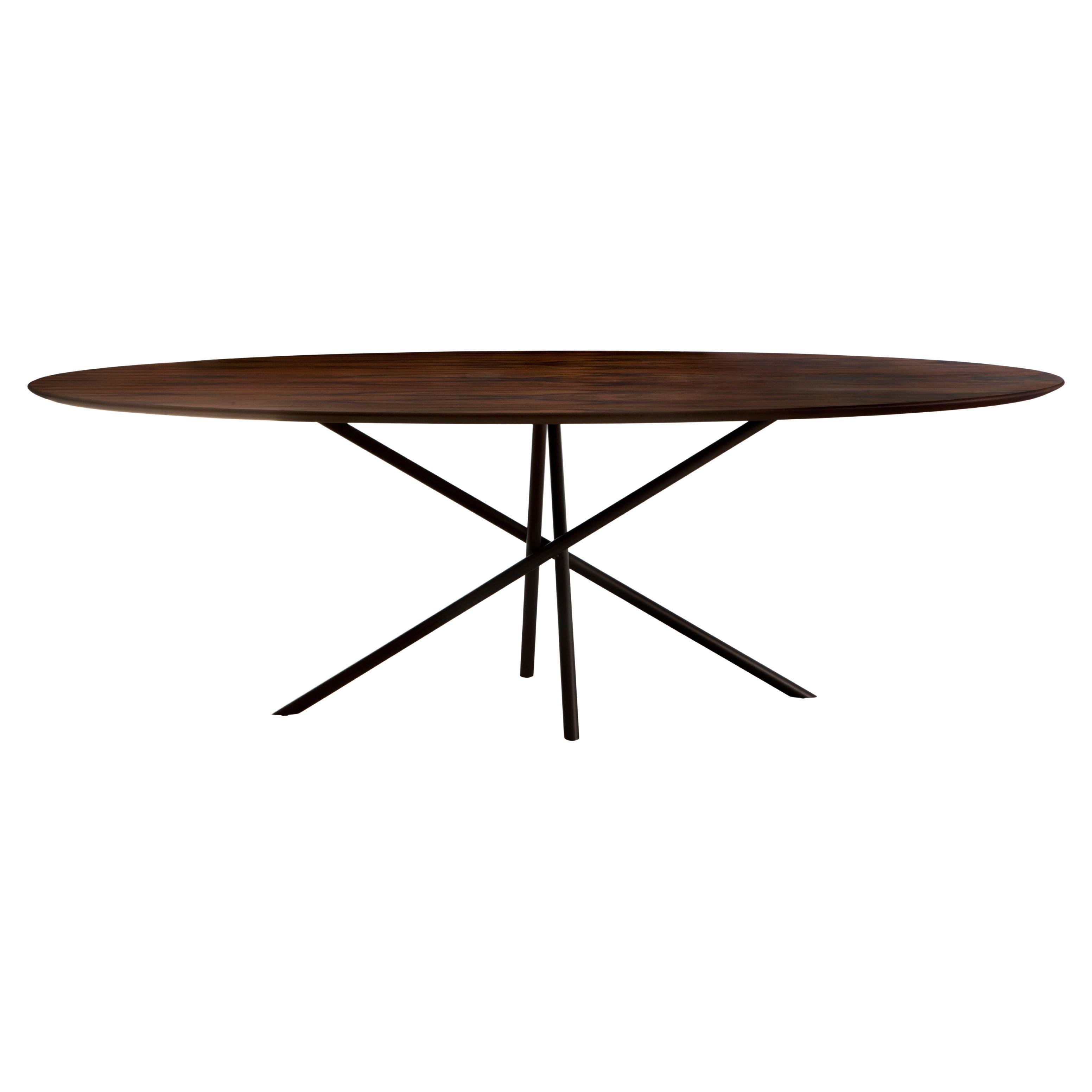 Moderne Table de salle à manger moderniste ovale 
