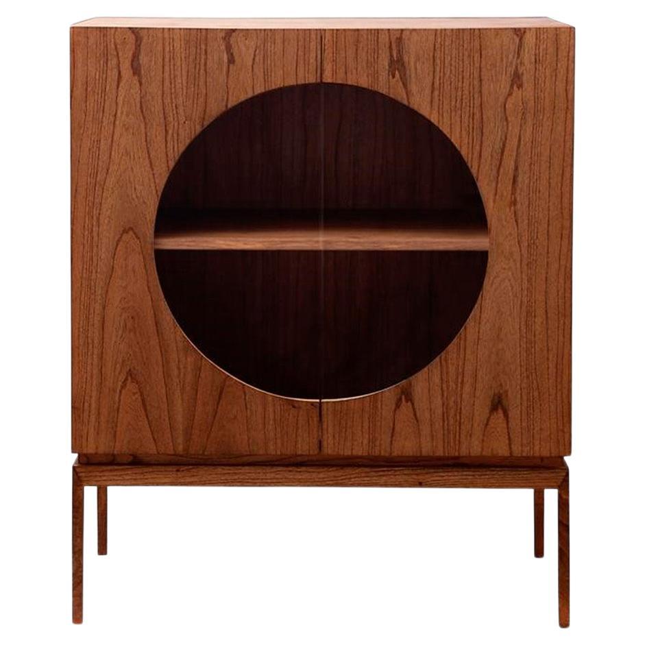 Bar moderniste Bar en bois naturel stratifié, meuble de rangement en vente