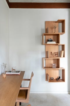 Linhas Bookcase by Alessandra Delgado, Modern Natural Wood Design