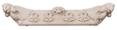 Hand-Carved French Marble Architectural Detail, Door / Window Lintel, with Birds