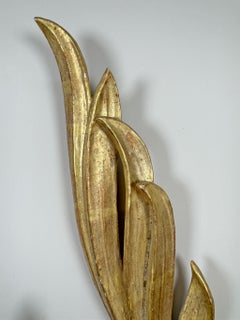 Set di tre frammenti di arredi sacri in legno dorato con foglia d’oro del XVIII secolo