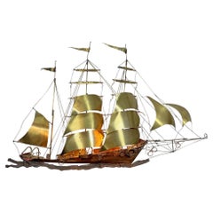 Wandleuchte „Large Ship“ von Daniel D'haeseleer, 1970er Jahre