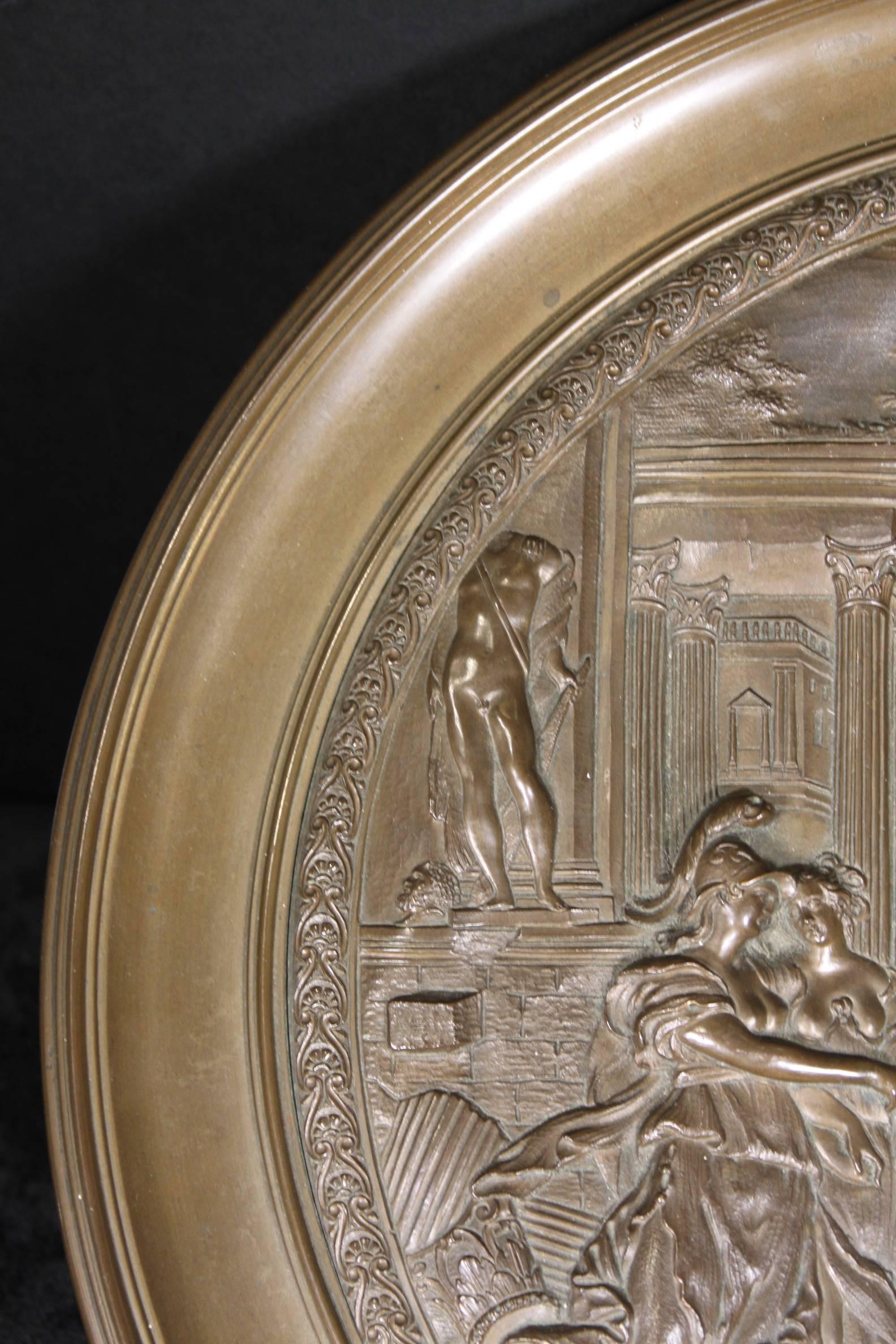 19th Century Art Noveau Style French Bronze Pedestal Stand Decor Antique For Sale 5