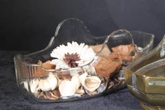 19th Century 1860 Art Noveau Austrian Brass and Crystal Jardiniere Stand