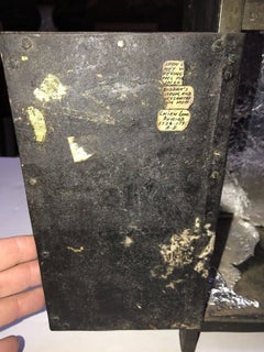 18th Century Qianlong Imperial Chinese Qing Dynasty Iron Enamel Tea Cabinet 1755