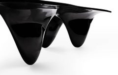 Aqua Table by Zaha Hadid for Established & Sons in High Gloss Black