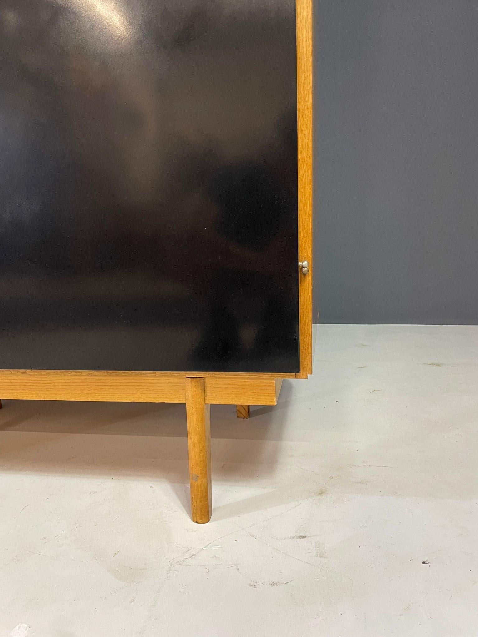 Mid-Century Sideboard by Interiér Praha with Tambour Top, 1960s Czechoslovakia For Sale 1