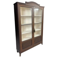 Historic Glass-Front Bookcase from Austria-Hungary, Late 19th–Early 20th C.