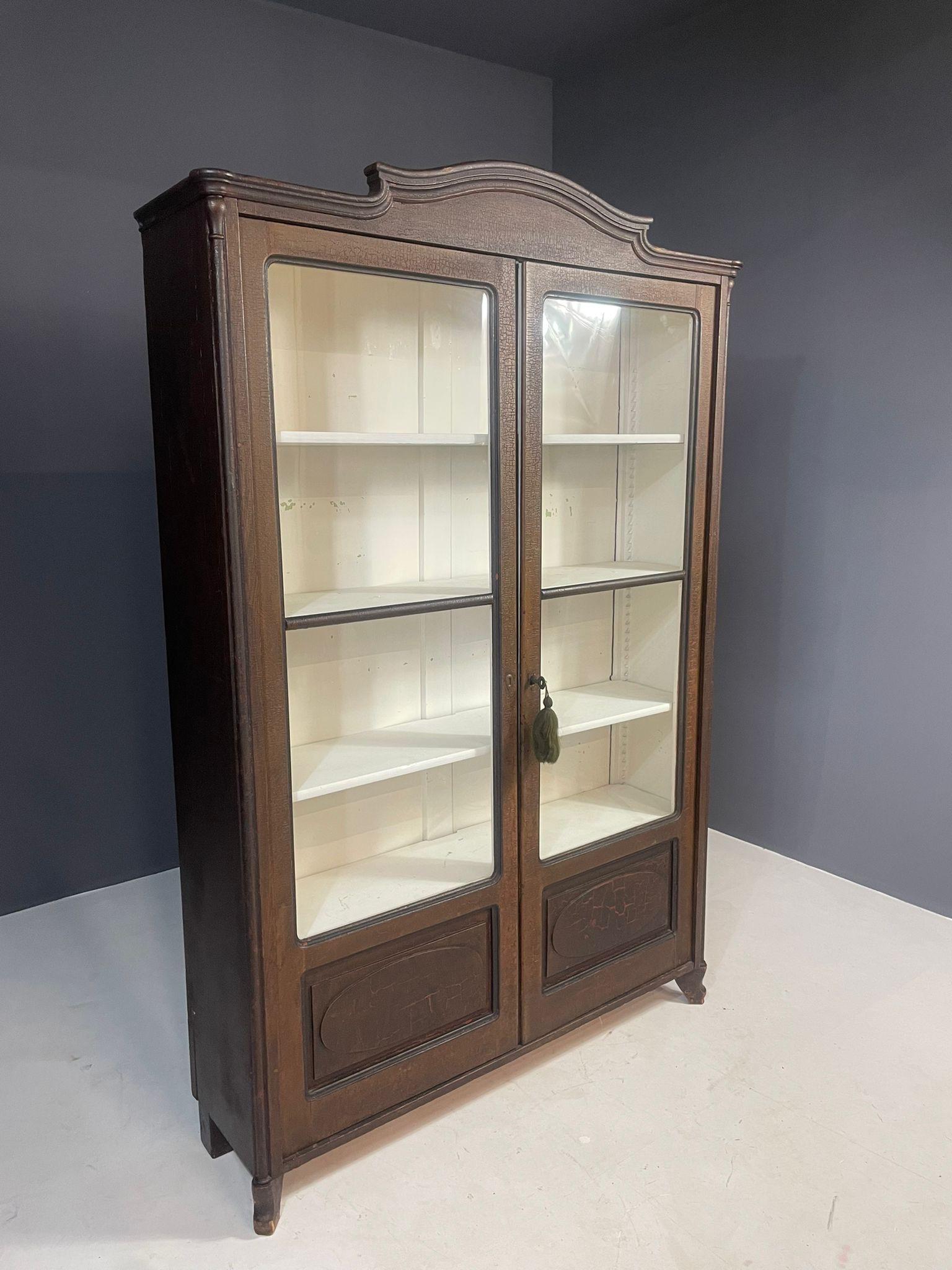 Historic Glass-Front Bookcase from Austria-Hungary, Late 19th–Early 20th C. For Sale 6