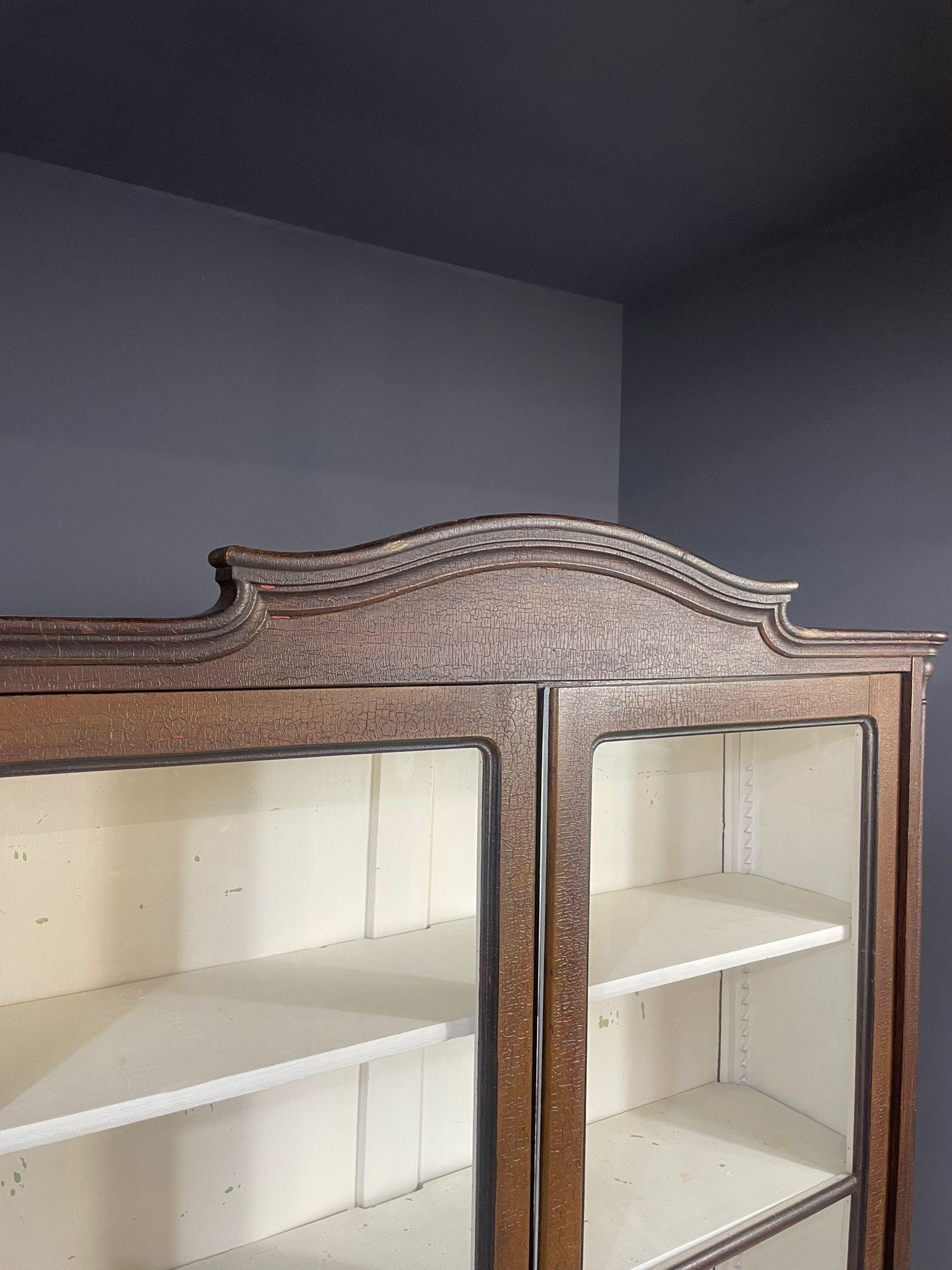Historic Glass-Front Bookcase from Austria-Hungary, Late 19th–Early 20th C. For Sale 5
