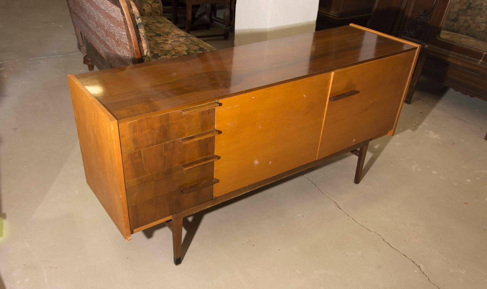 Mid century Chest of Drawers or Sideboard Designed by František Mezulánik In Good Condition In Prague 8, CZ