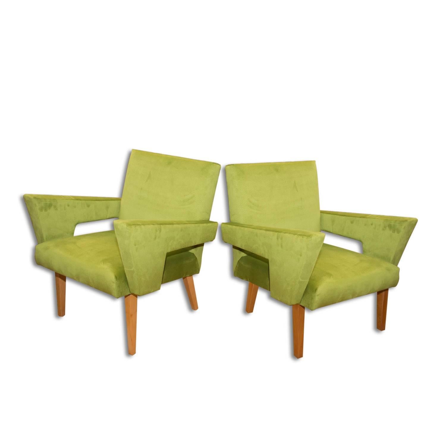 Pair of Midcentury Armchairs by Jitona, 1960s, Czechoslovakia In Excellent Condition In Prague 8, CZ