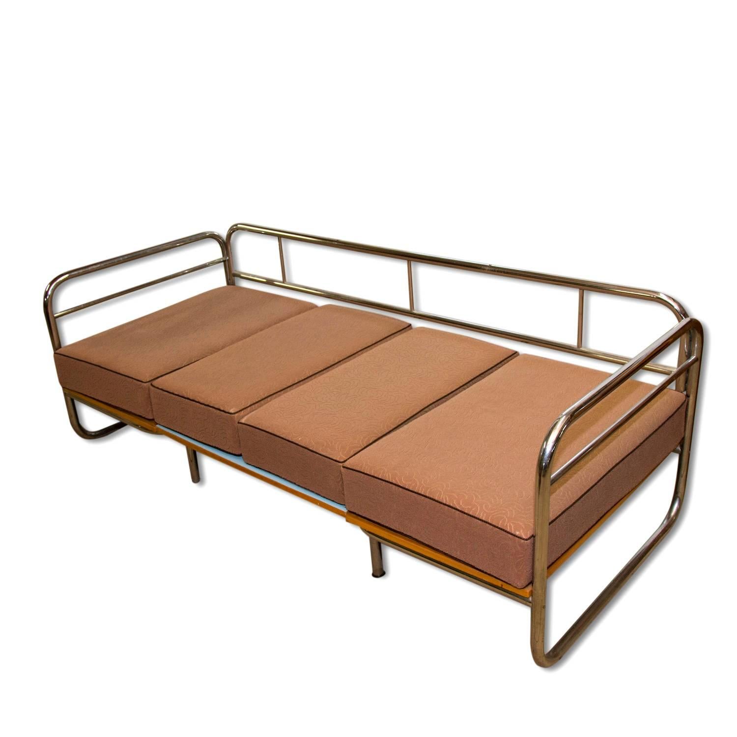 Exceptional Functionalist Multipurpose Seating Set-Sofa Bed, 1950s 3