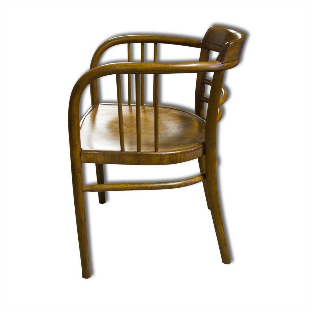 Antique Beech Armchair by Gustav Siegel for Thonet, 1907 In Excellent Condition In Prague 8, CZ