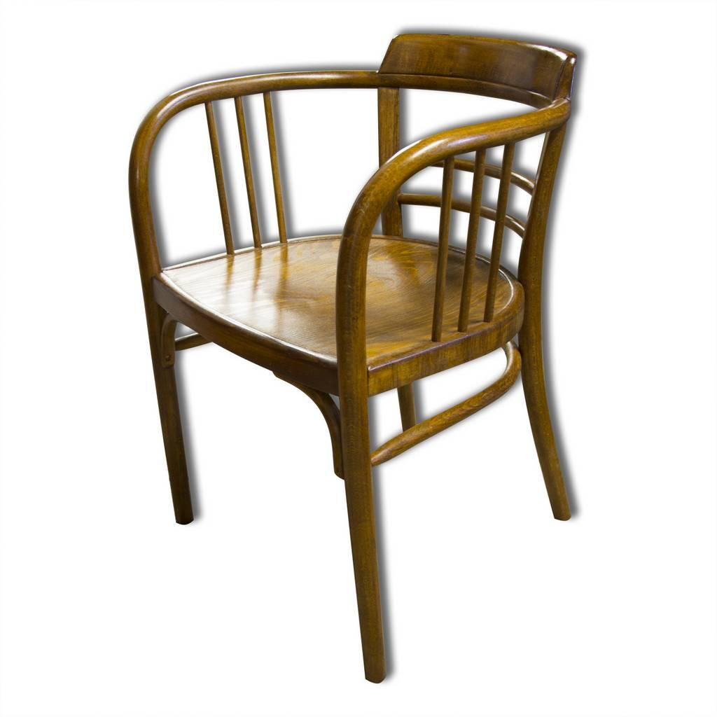 Vienna Secession Antique Beech Armchair by Gustav Siegel for Thonet, 1907