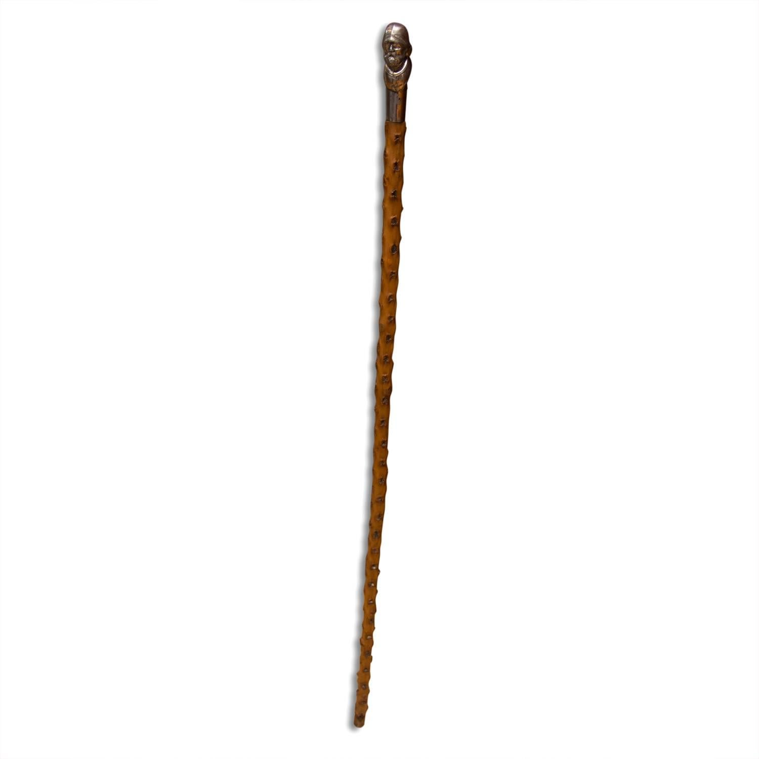 Regency Rare 19th Century Czech Walking Stick, circa 1890