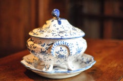 French Antique Moustiers Sainte Marie Faience "Centre de Table"