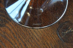 20th Century Baccarat Crystal Flambeaux Candlesticks