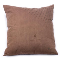 Antique Kuba Cloth with Antique Yourba Beading Pillow