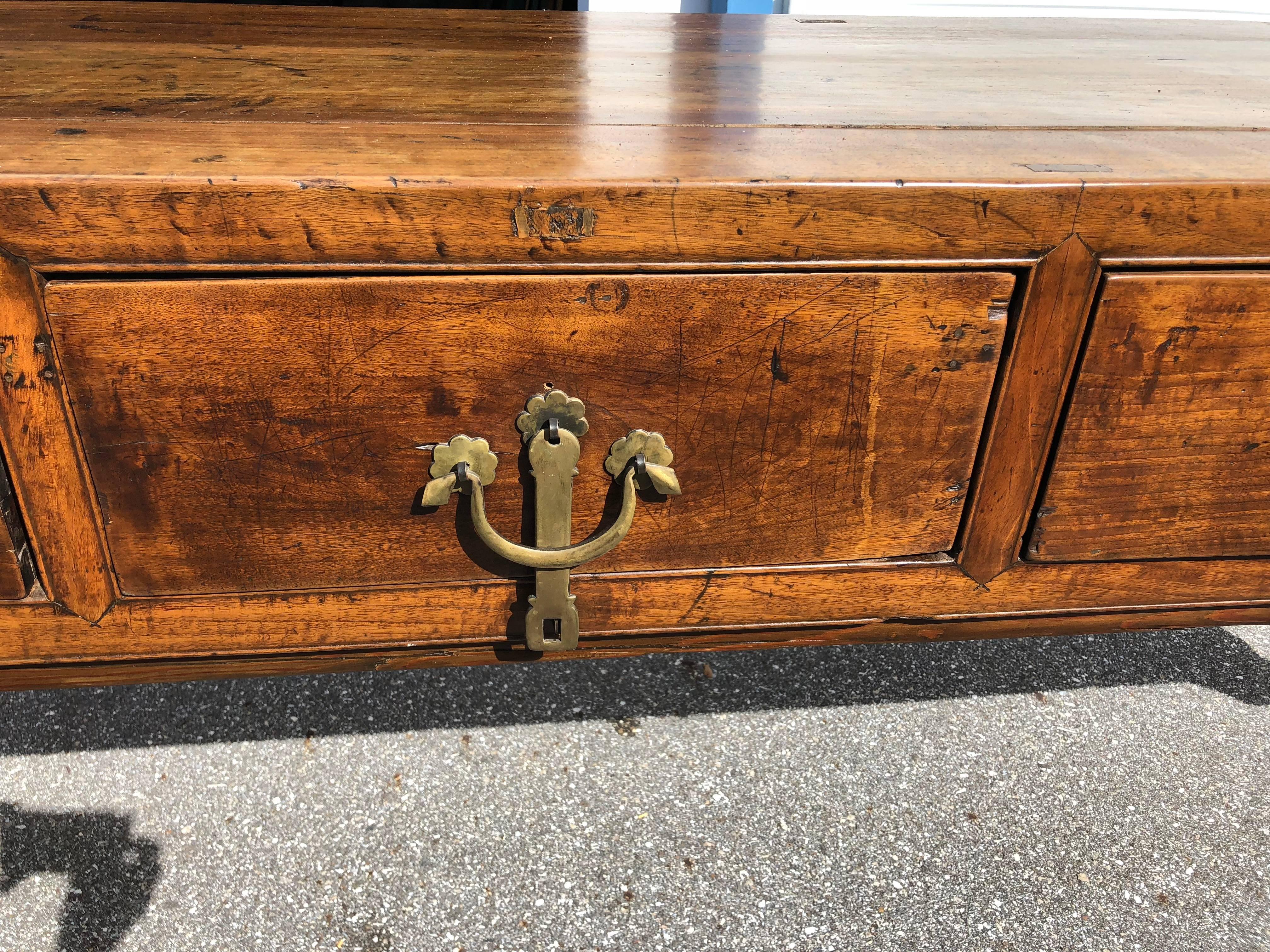 Hand-Crafted Chinese Sideboard or Sofa Table
