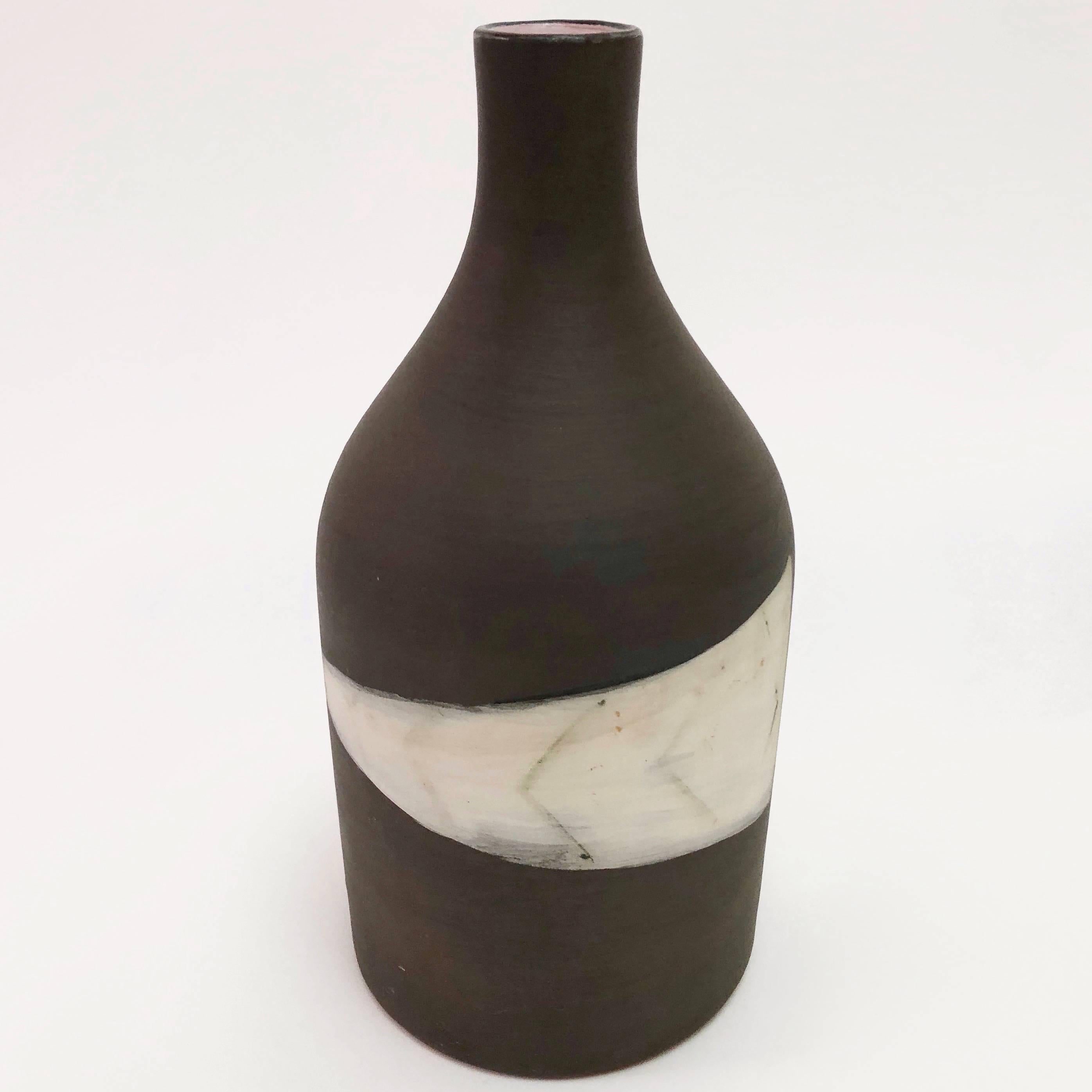 Mid-Century Modern Jacques Innocenti, Vallauris, Ceramic Bottle Vase