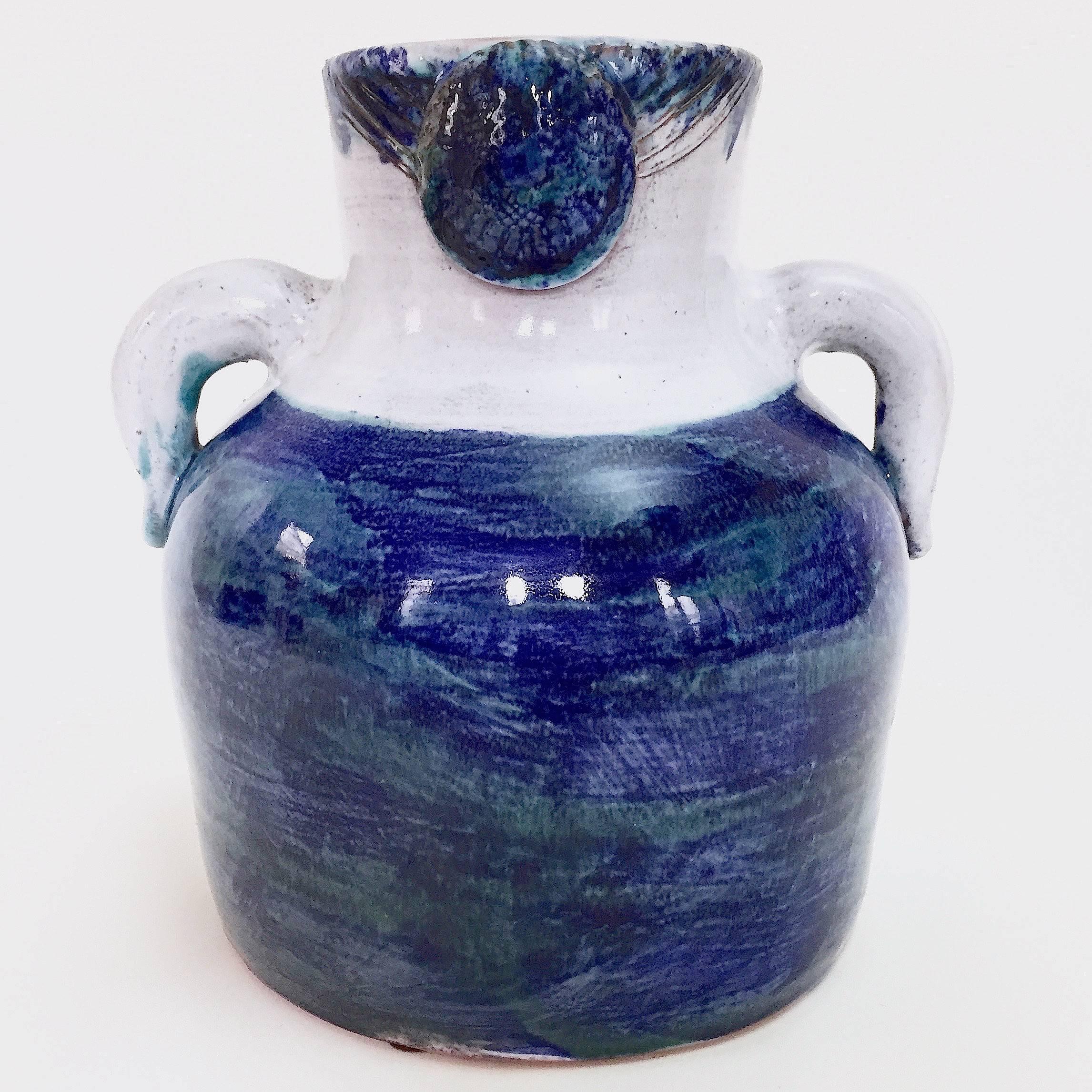 Mid-Century Modern Robert and Jean Cloutier, Figurative Ceramic Vase