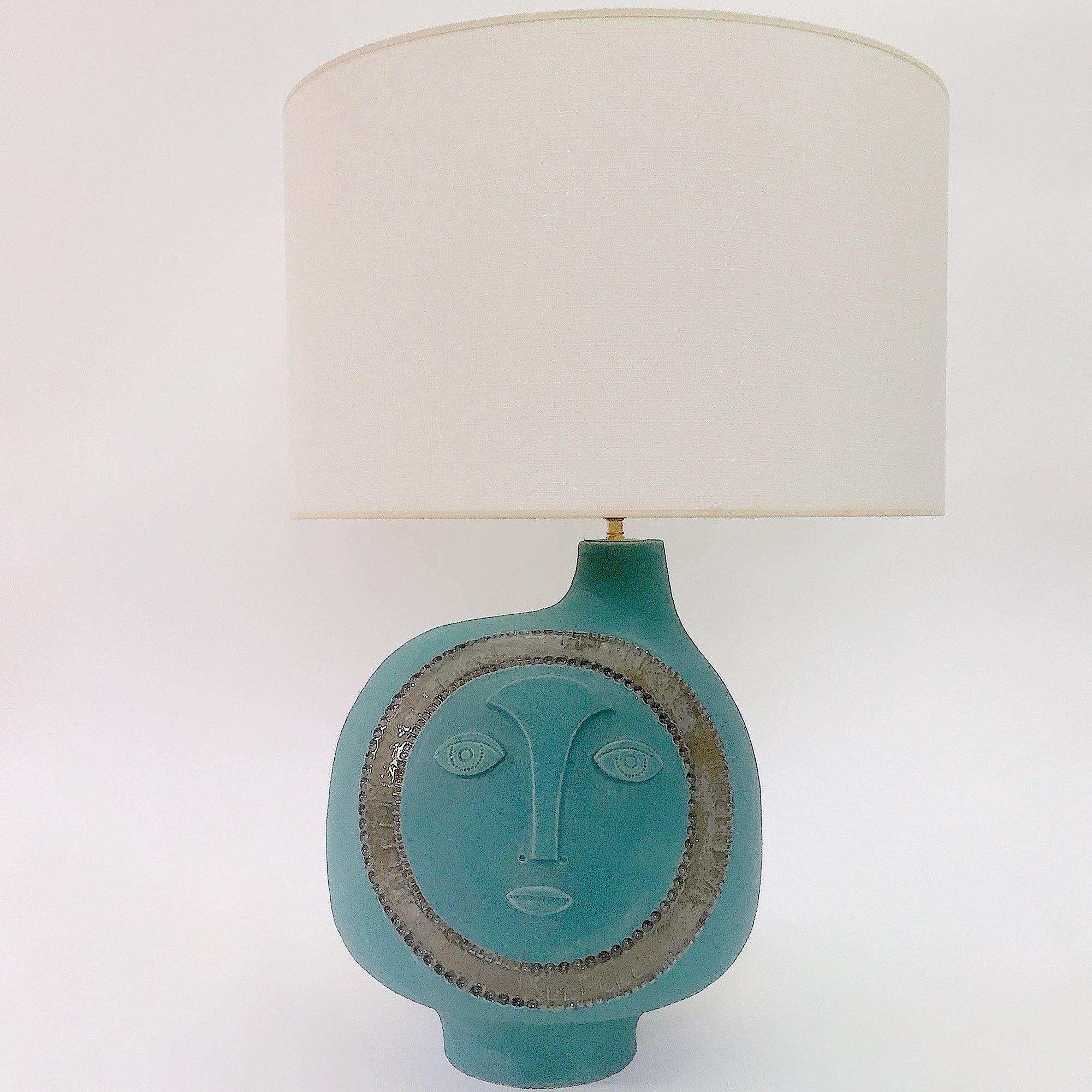 Enameled Dalo, Large Ceramic Table Lamp Base