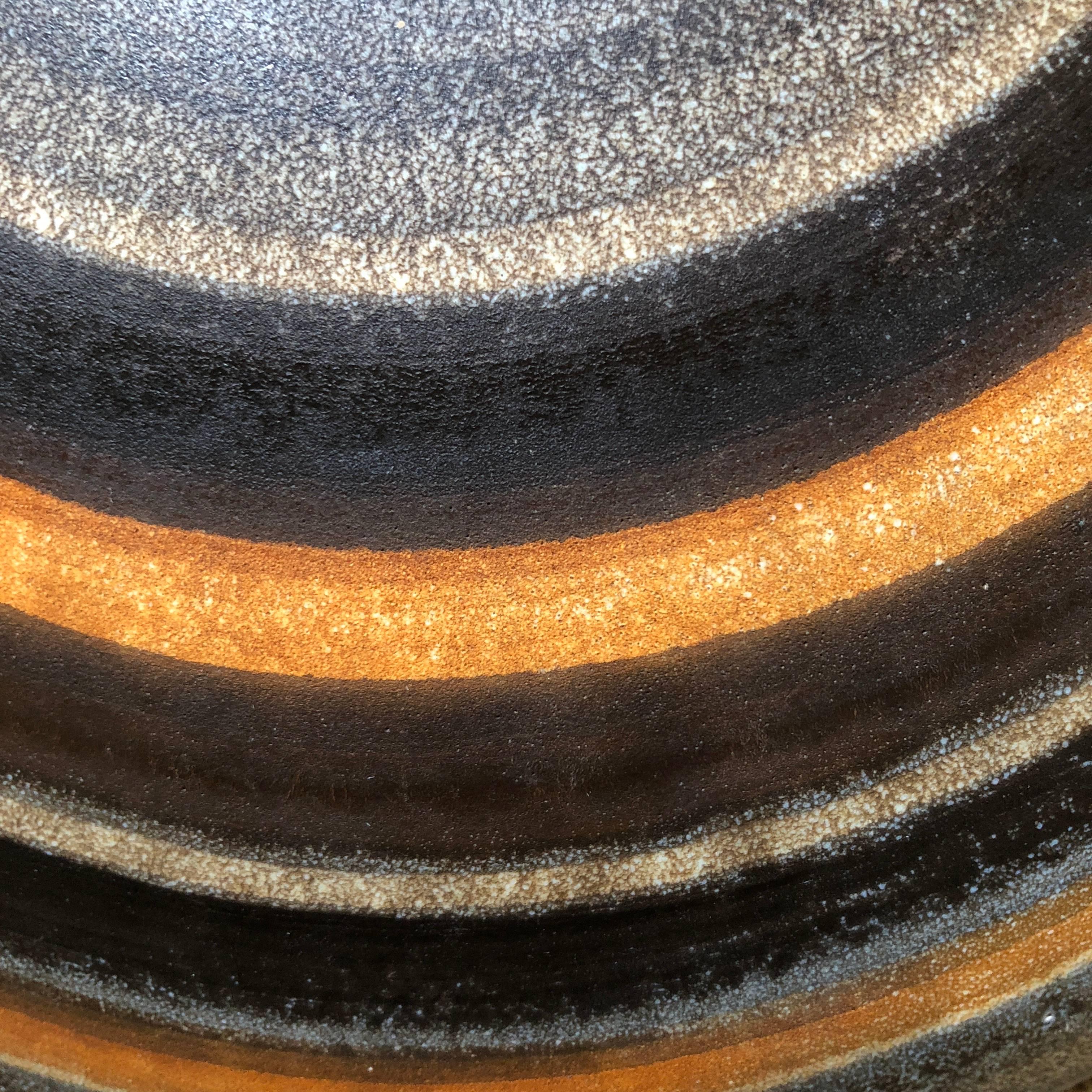 Glazed 2 Potiers, Large Ceramic Decorative Dish