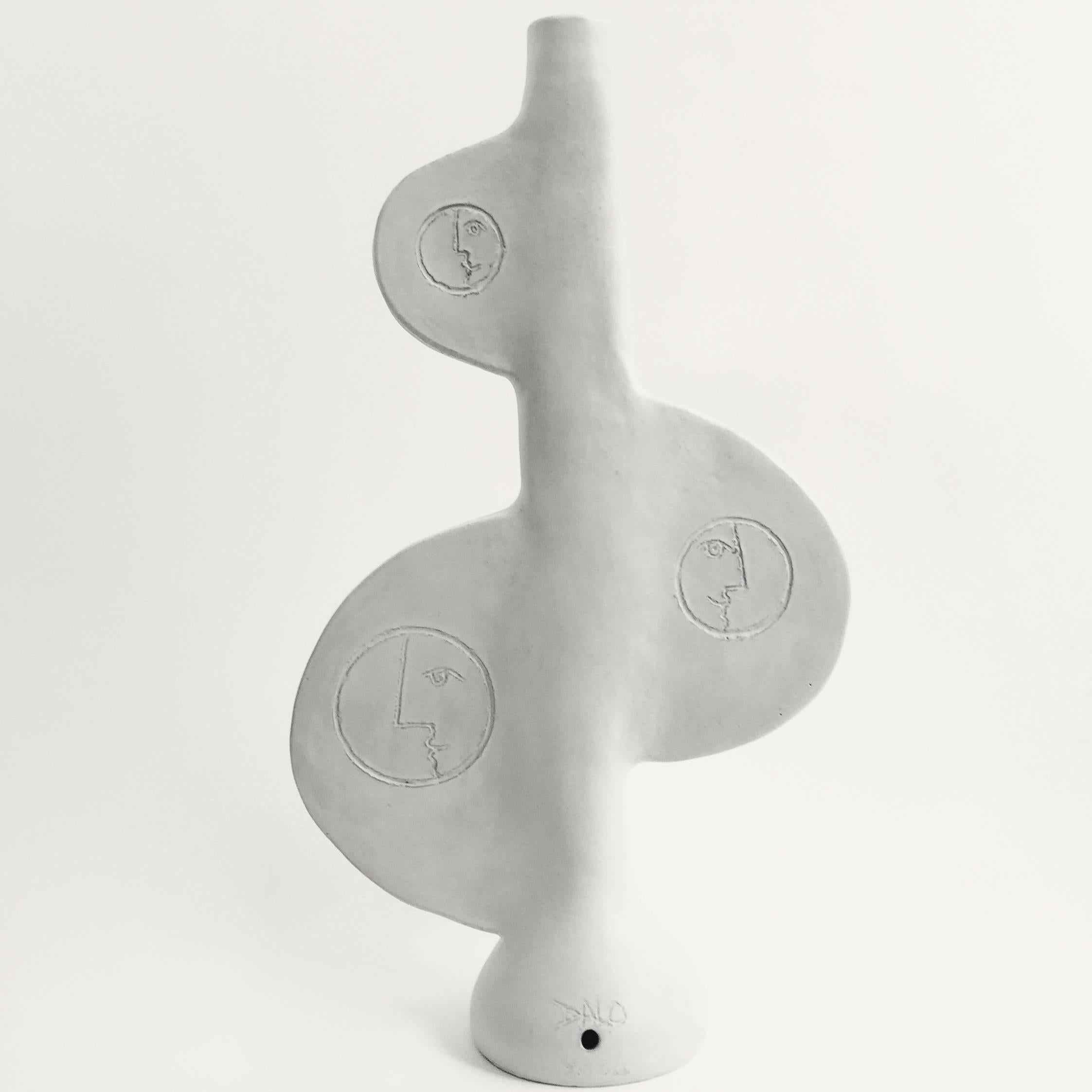 Organic Modern Dalo, Important Ceramic Lamp Base or TOTEM Sculpture