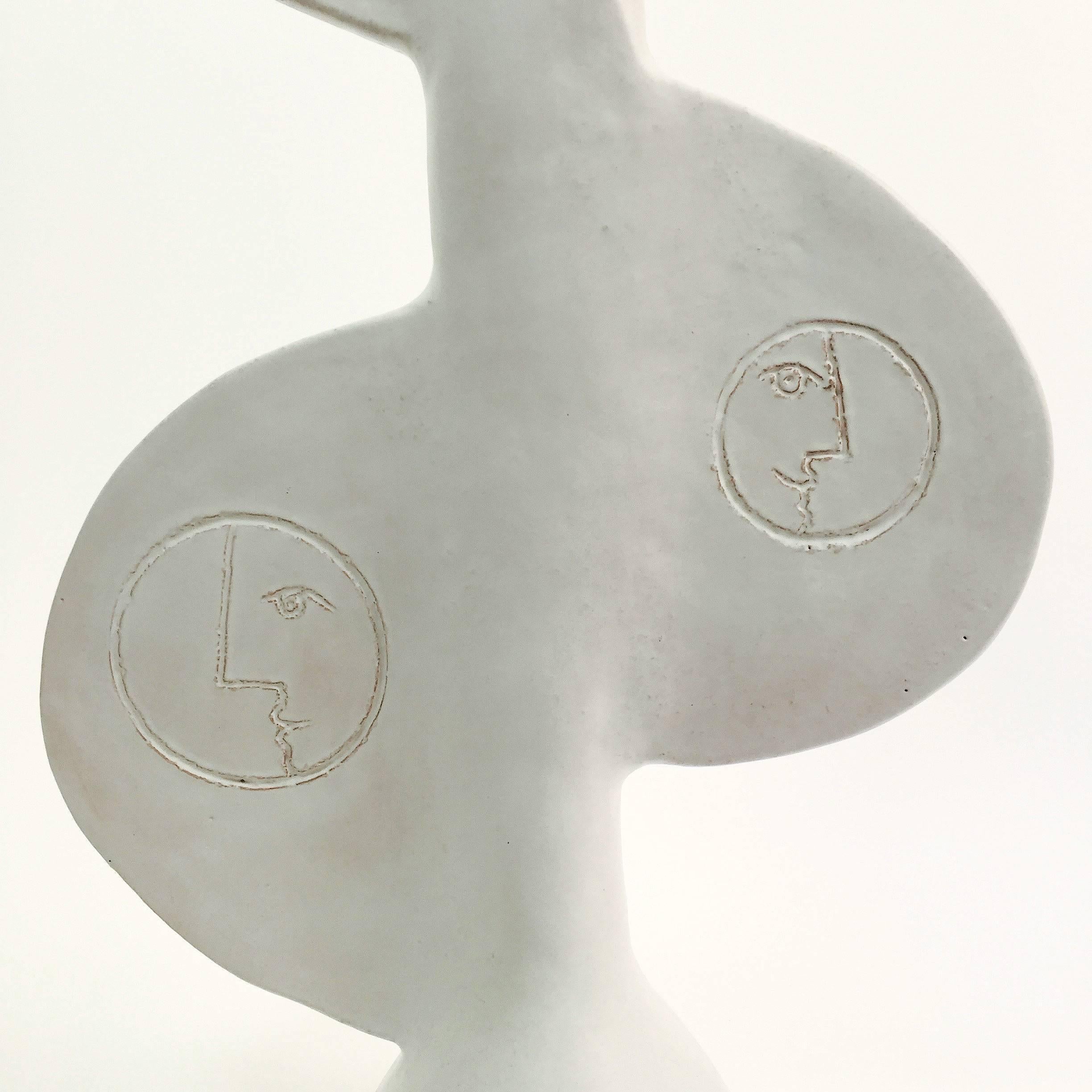 Dalo, Important Ceramic Lamp Base or TOTEM Sculpture 1