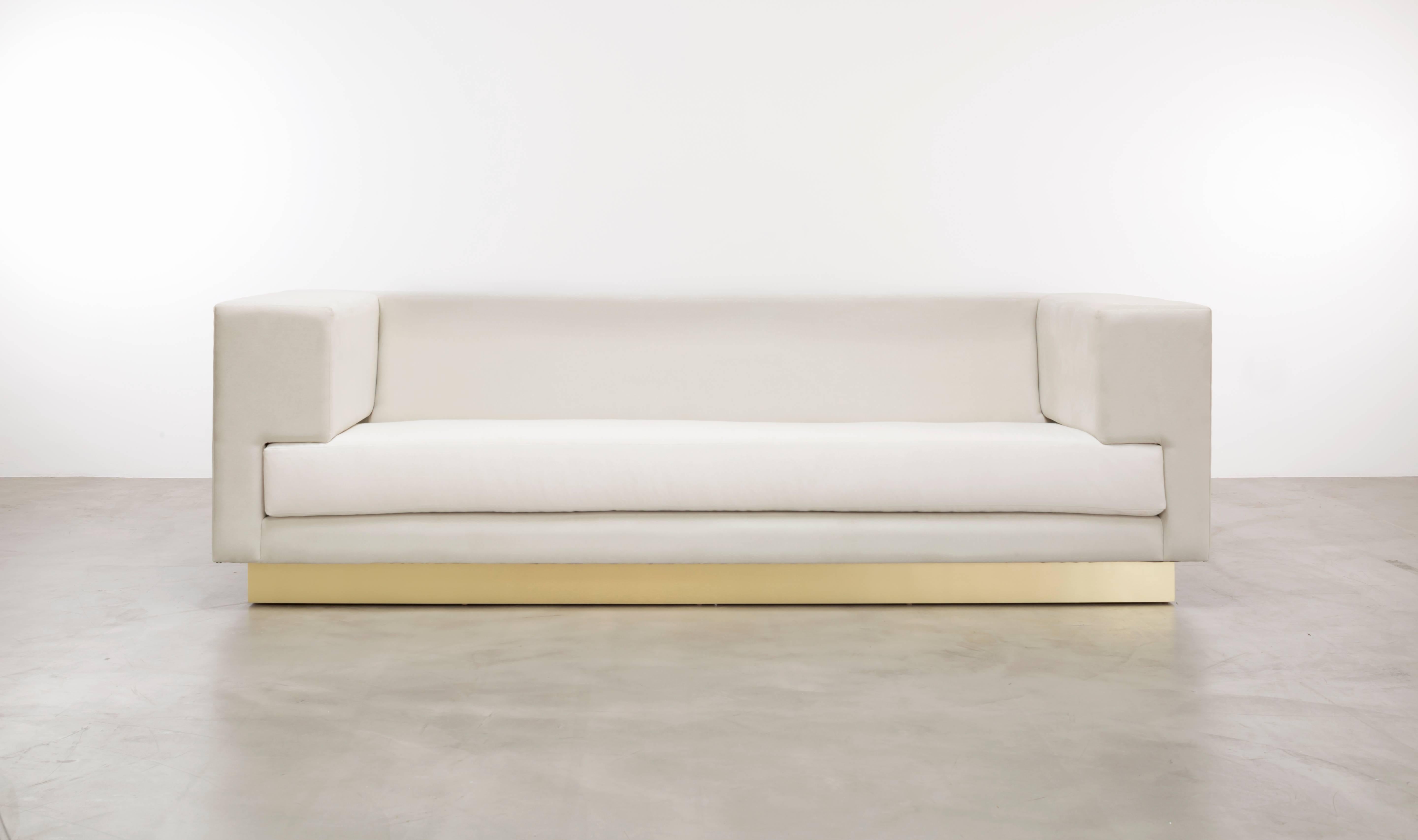 modern suede sofa