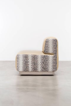 LEGER CHAIR - Modern Chair COL with Python Skin Side Panels