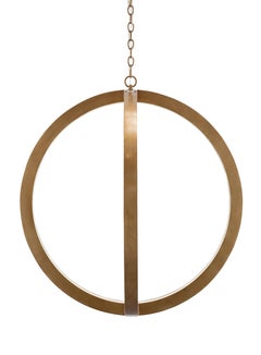 CAMILE CHANDELIER - Modern 'Antique Gold Leaf' over Iron Chandelier