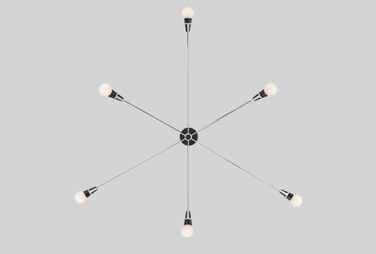 Church Chandelier Black and Brass by Brendan Ravenhill For Sale at 1stdibs