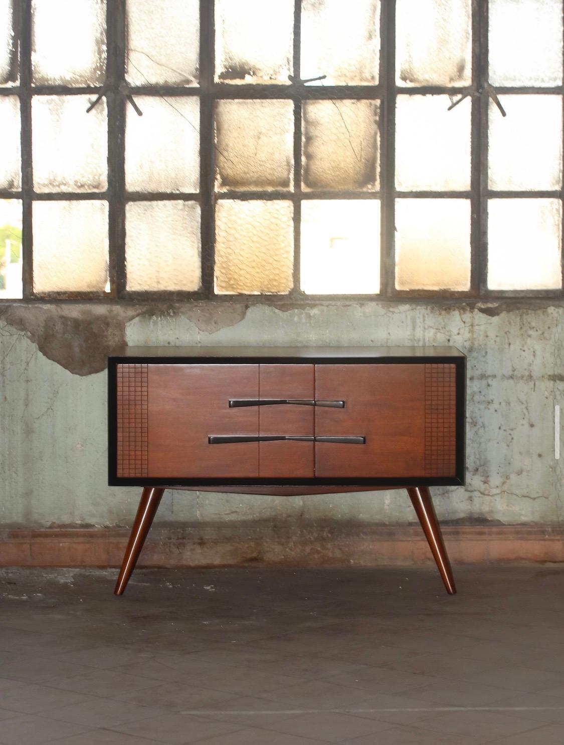 Mid-Century Modern Stereo Console 4