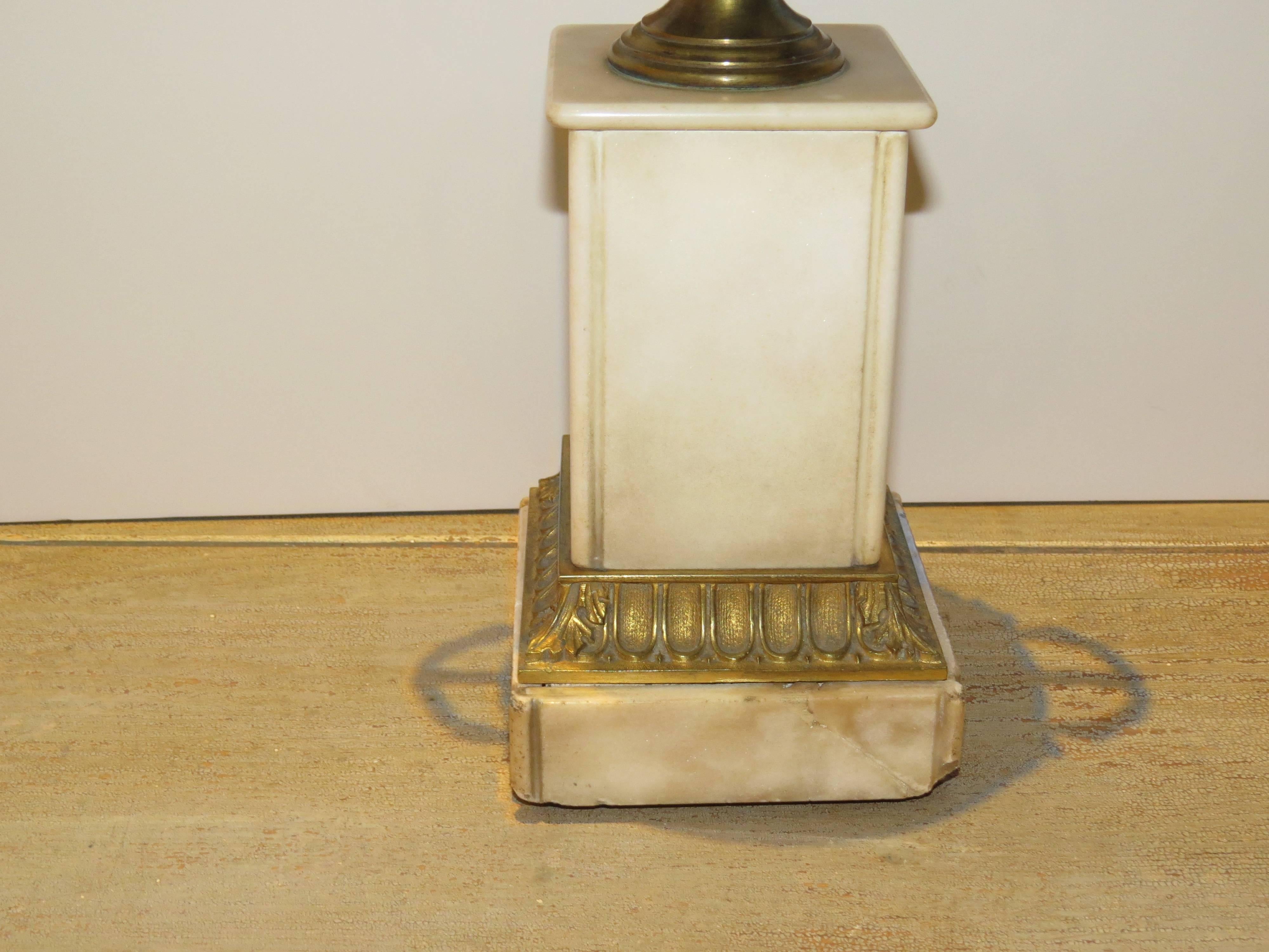 Pair of 19th Century Bronze Cups on Marble Bases In Good Condition For Sale In Tulsa, OK