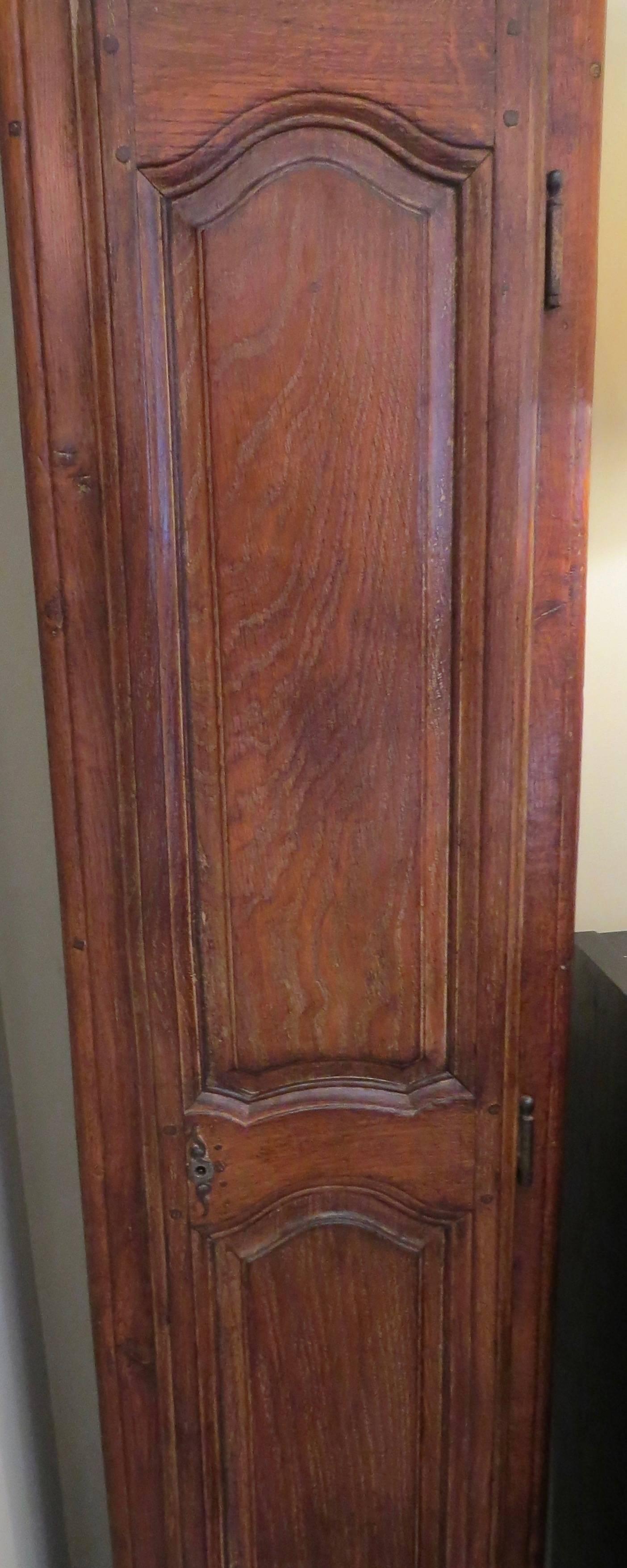 Tall 19th Century French Oak Clock Case In Good Condition In Tulsa, OK