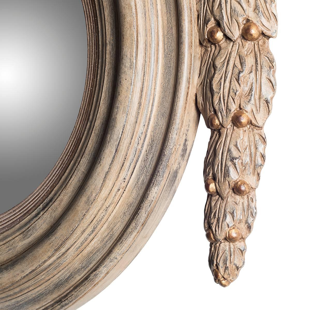 round wooden mirrors