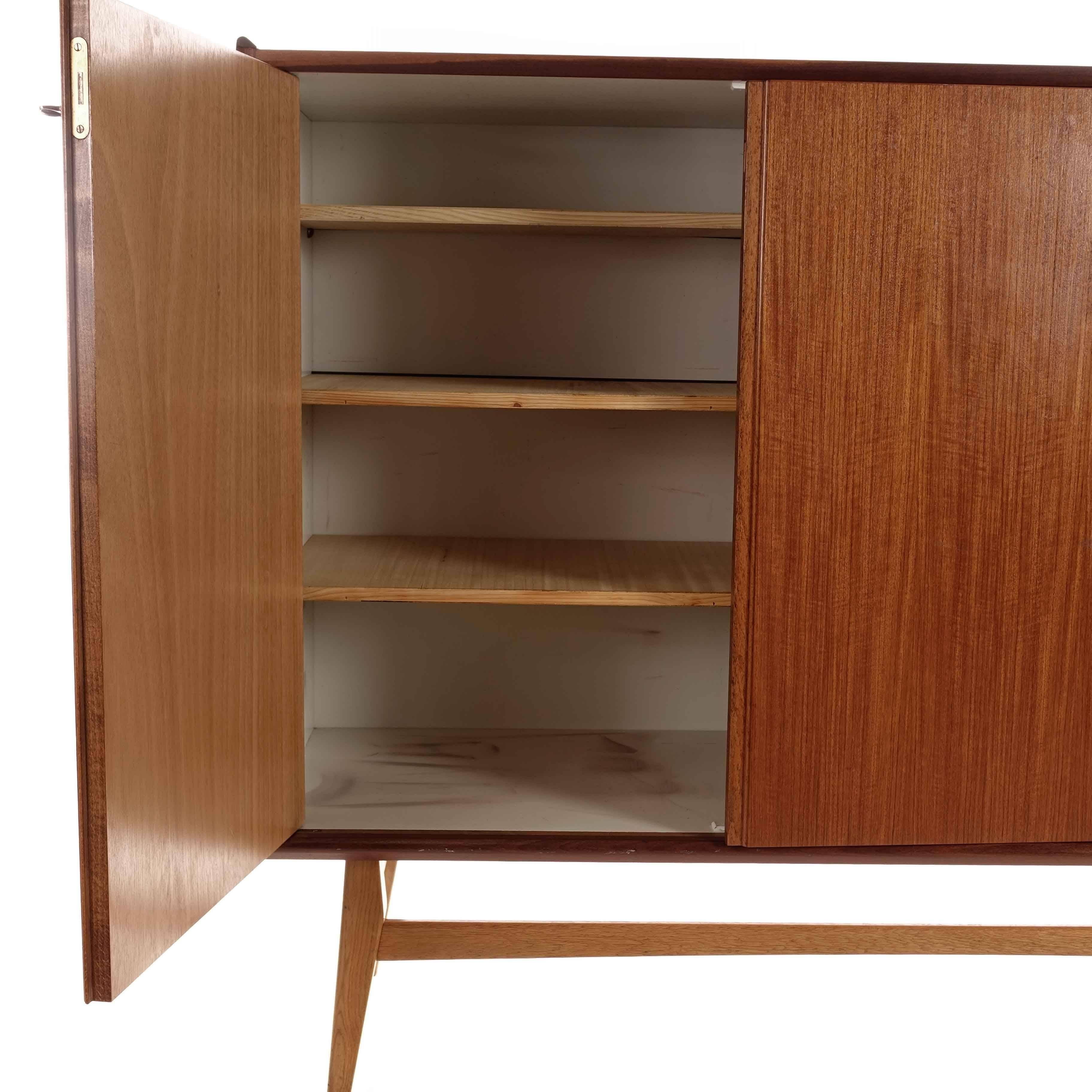 Swedish Retro Sideboard in Teak, 1950s In Excellent Condition For Sale In Singapore, SG