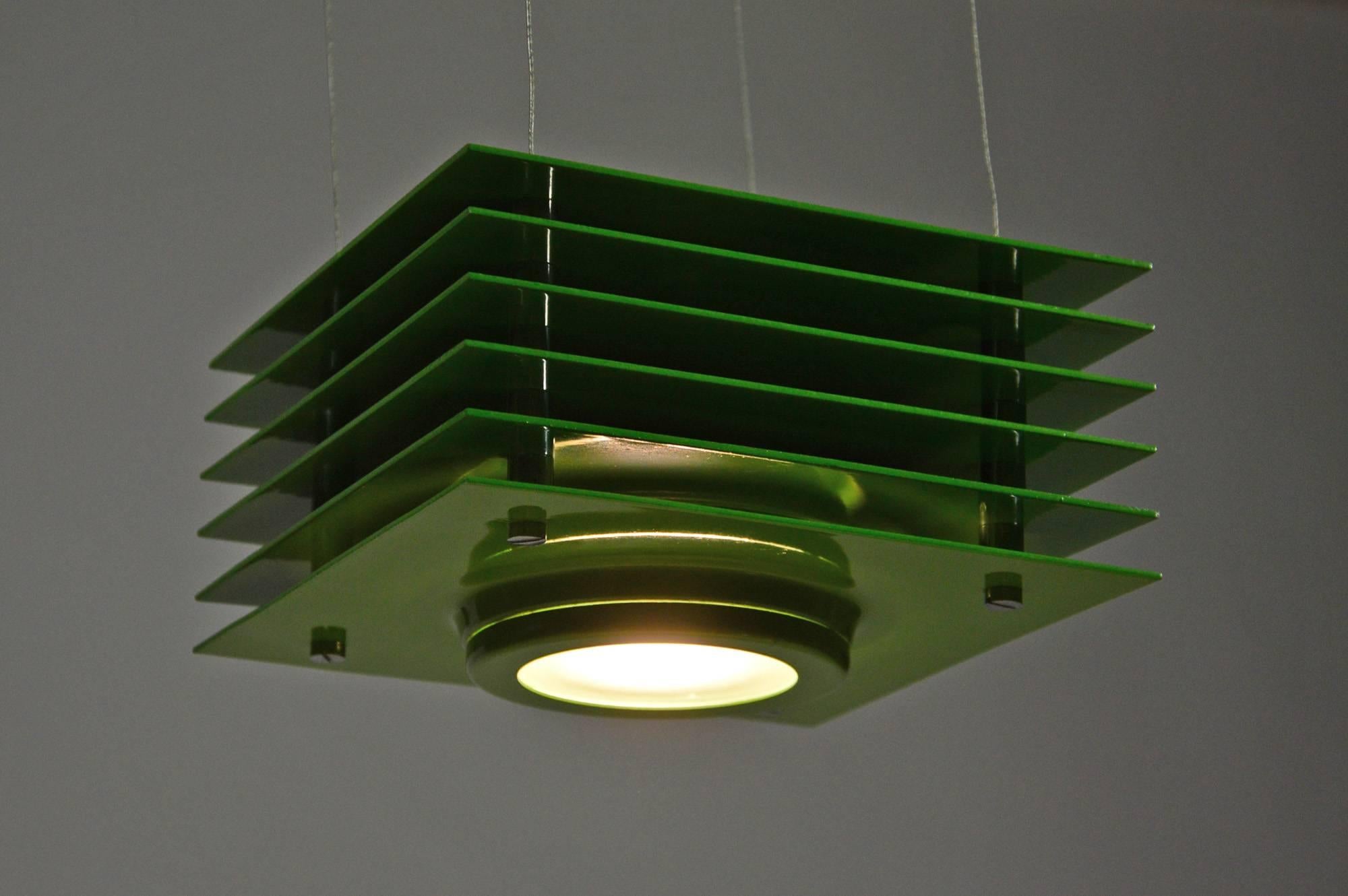 Hikary Pendant Lamp by Ettore Sottsass for Skipper, 1976 In Good Condition In Rome, IT