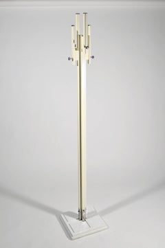 White Lacquered Wood Coat Rack by Carlo de Carli for Fiarm, 1967