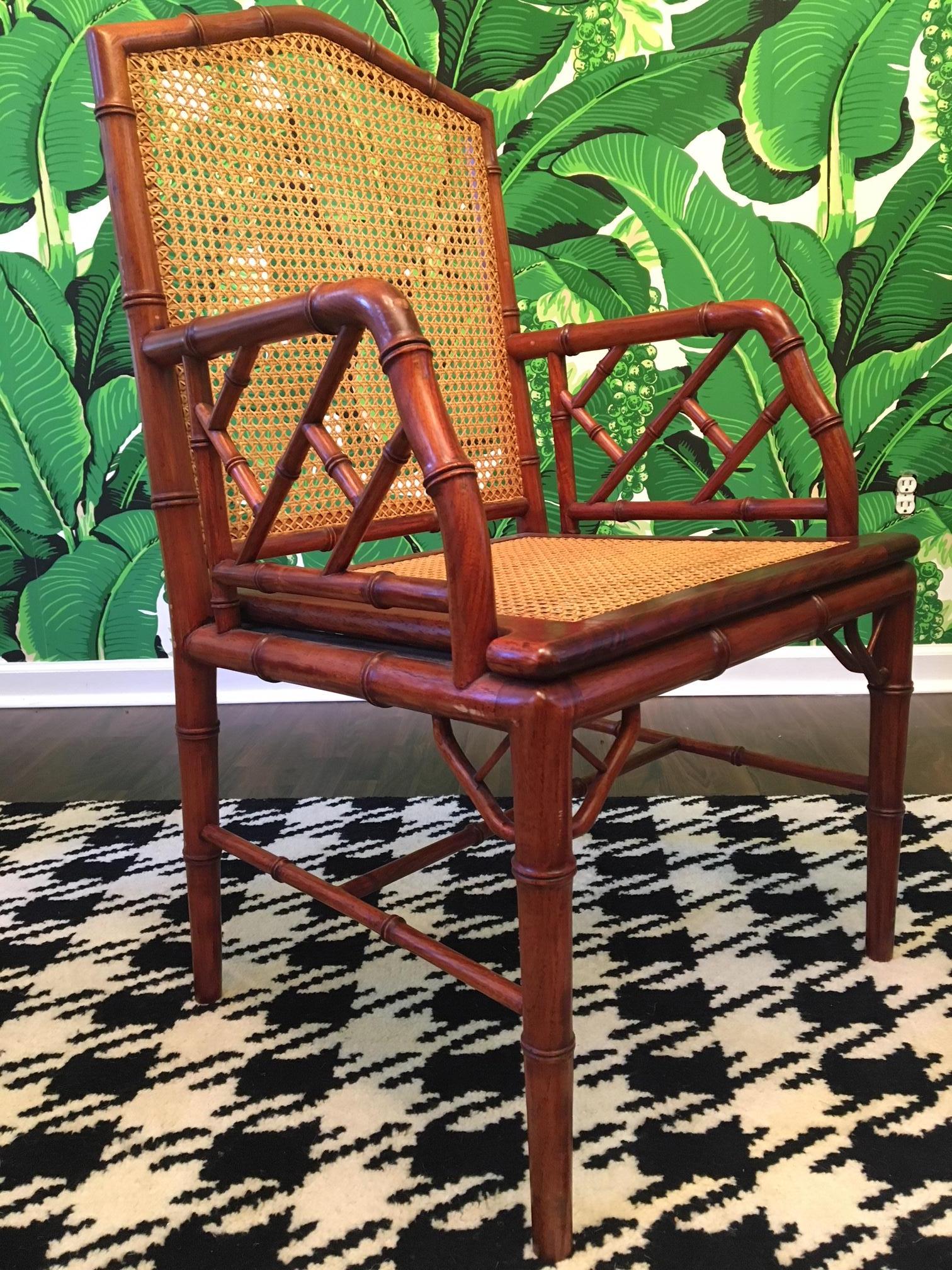 bamboo cane dining chairs