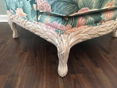 Pair of Faux Bois Floral Bergere Chairs