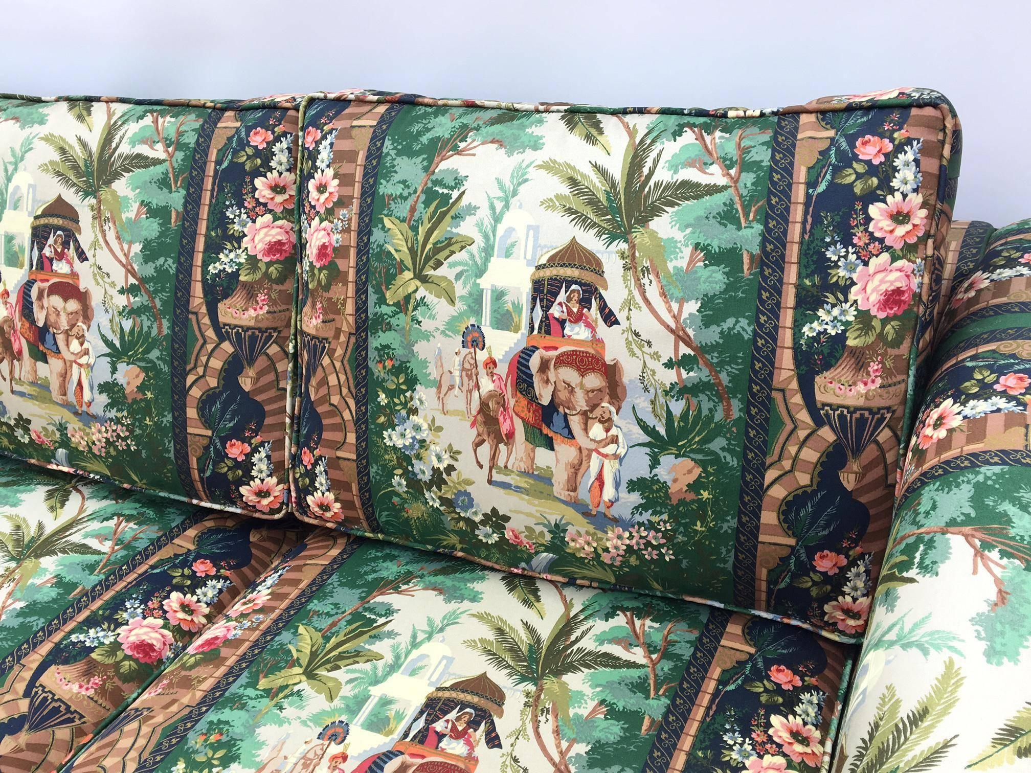 Hollywood Regency Moroccan Tropical Theme Elephant Sleeper Sofa