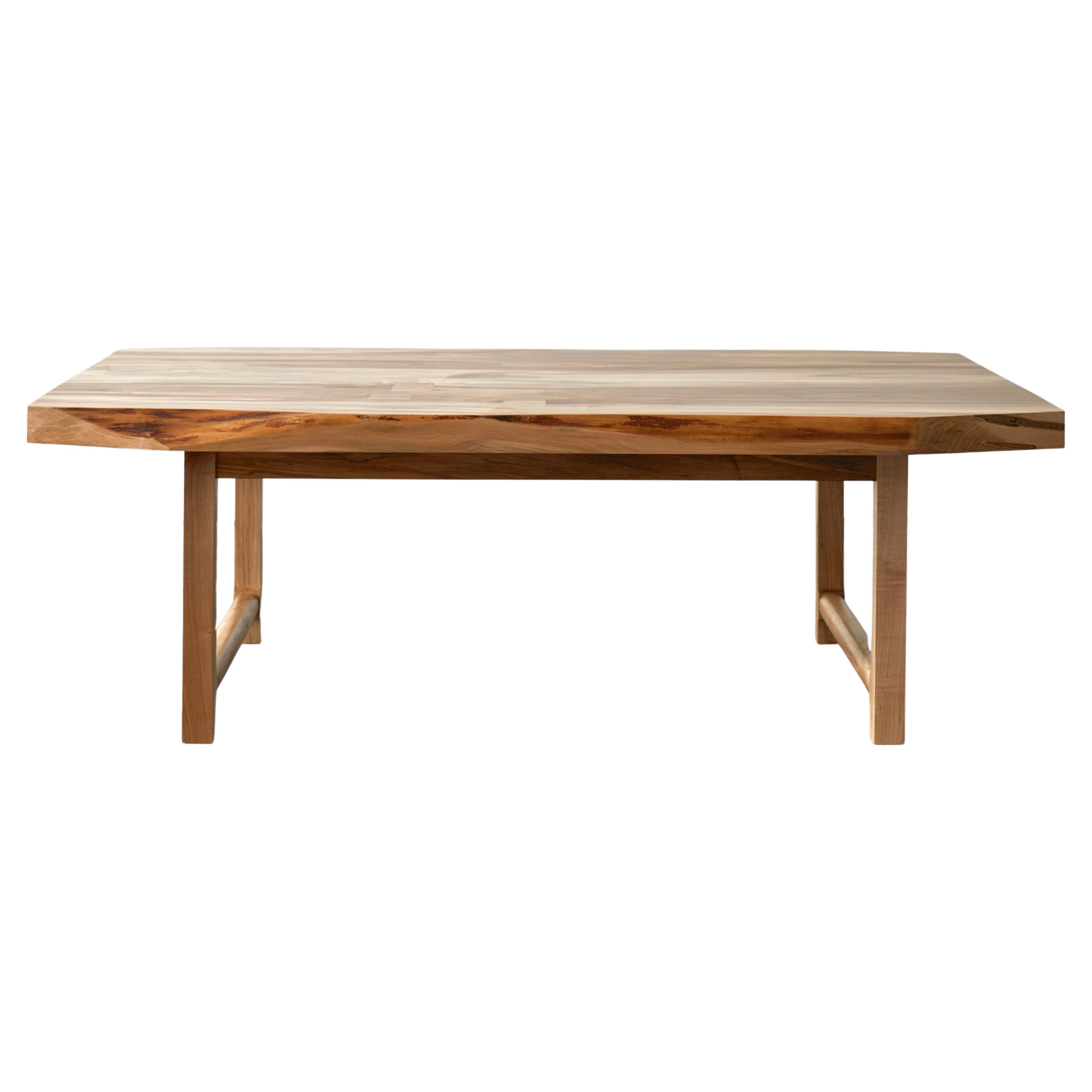 Mid-Century Style Spalted Maple Highland Coffee Table by New York Heartwoods