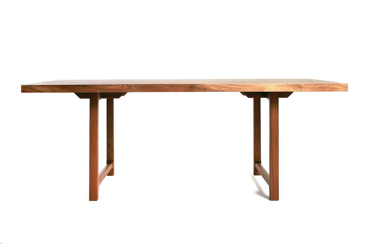 Mid-Century Modern Highland Black Walnut Mid-Century Style Coffee Table by New York Heartwoods For Sale