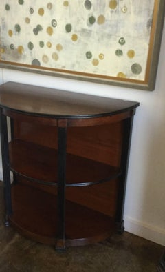 Walnut Demilune Etagere