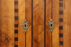 Hand-Carved Italian Inlaid Walnut Breakfront Bookcase