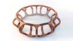 "Toro G10" Contemporary Geometric Coffee Table Handcrafted in Tzalam Hardwood