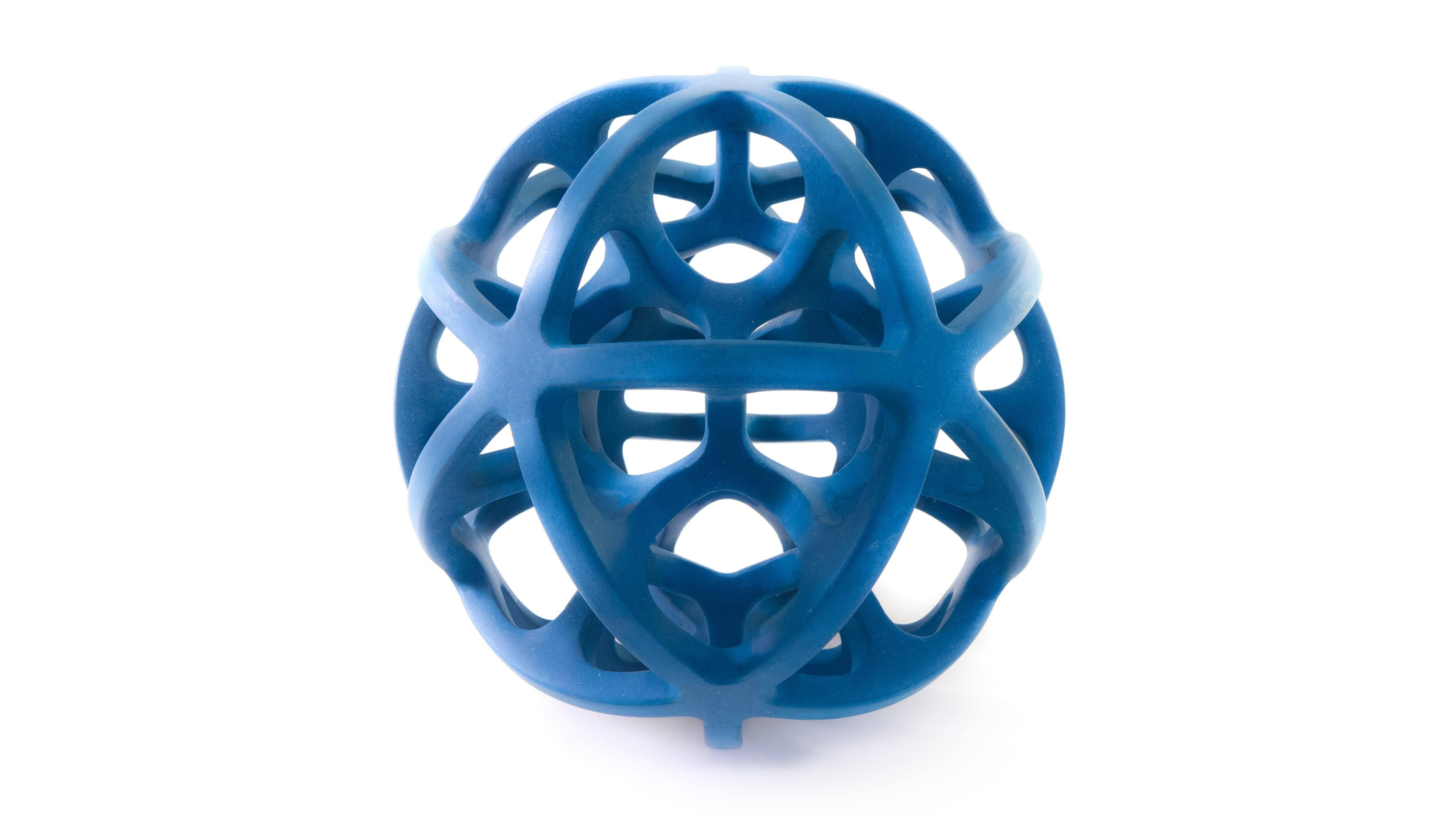 Other Contemporary Mexican Geometric Dual Icosahedron Handcrafted Sphere Sculpture For Sale